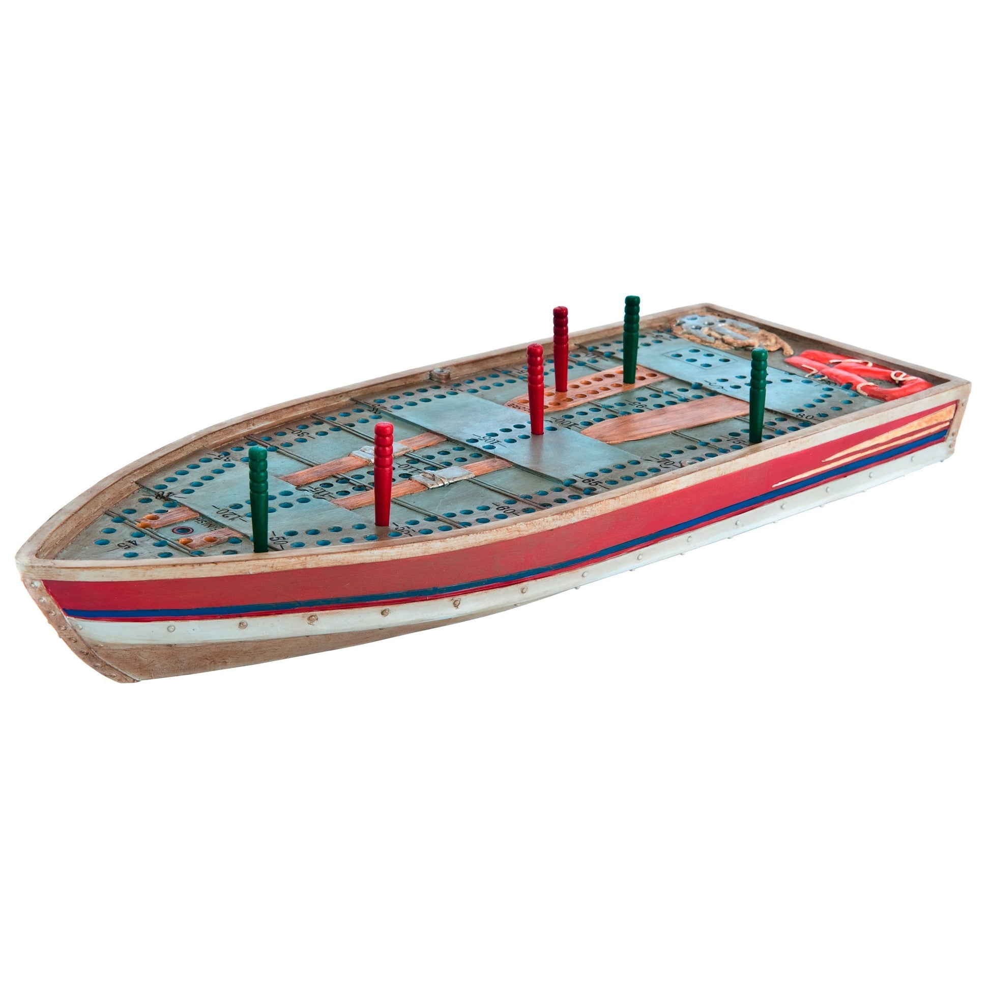 Tin Boat Cribbage Board - Outside Inside Gifts