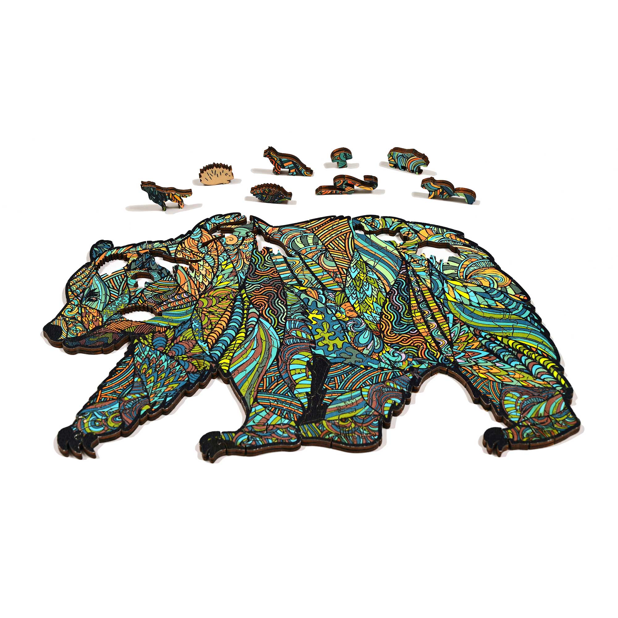 Grizzly Bear Wood Puzzle