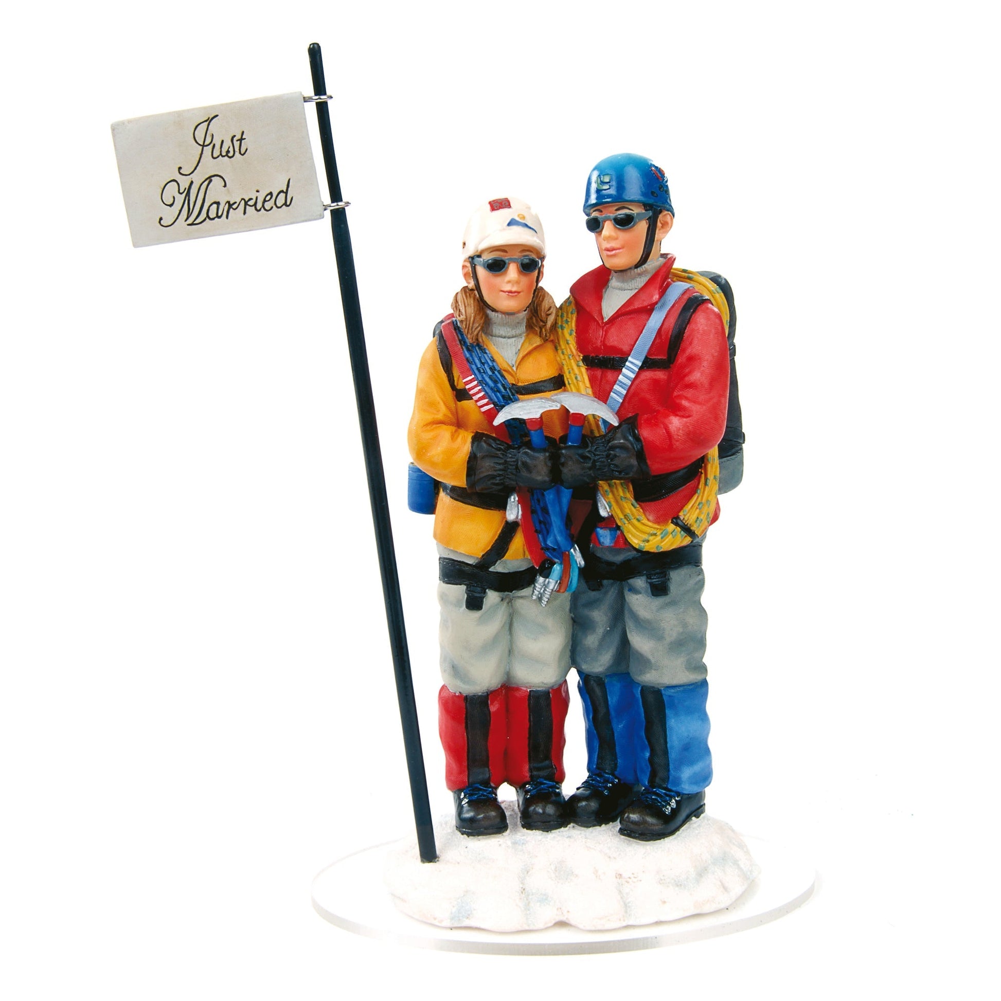 Mountaineer Climber Couple Cake Topper - Outside Inside Gifts and Games